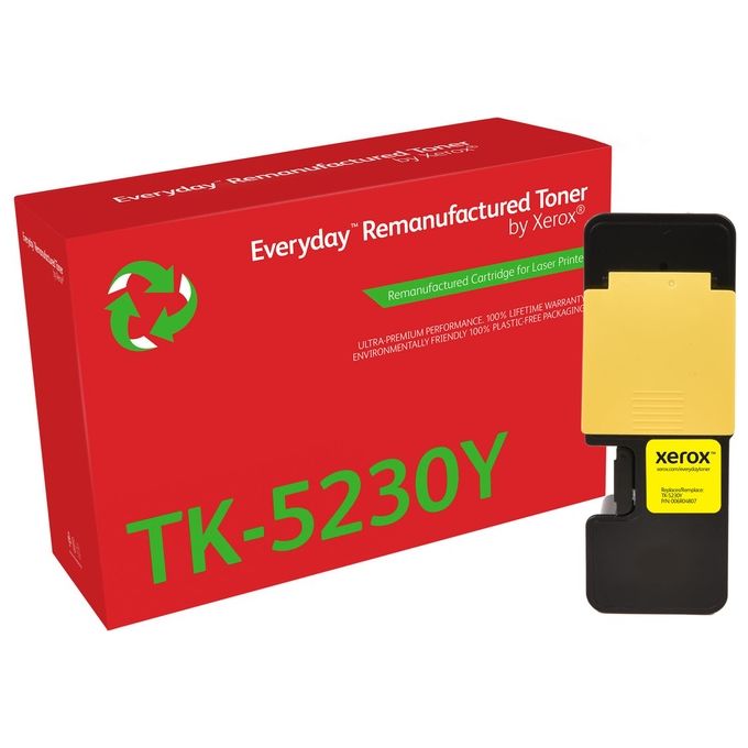 Everyday di Xerox Toner Rigenerato Giallo Compatibile con Kyocera Tk-5230y