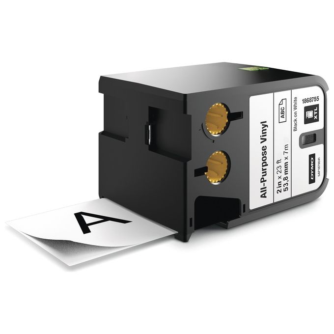 DYMO Nastro xtl in Vinile da 54mmx7mt nero Bianco