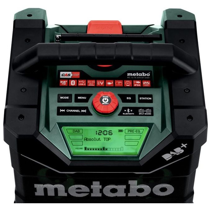 Metabo RC 12-18 32W BT DAB Radio da Cantiere