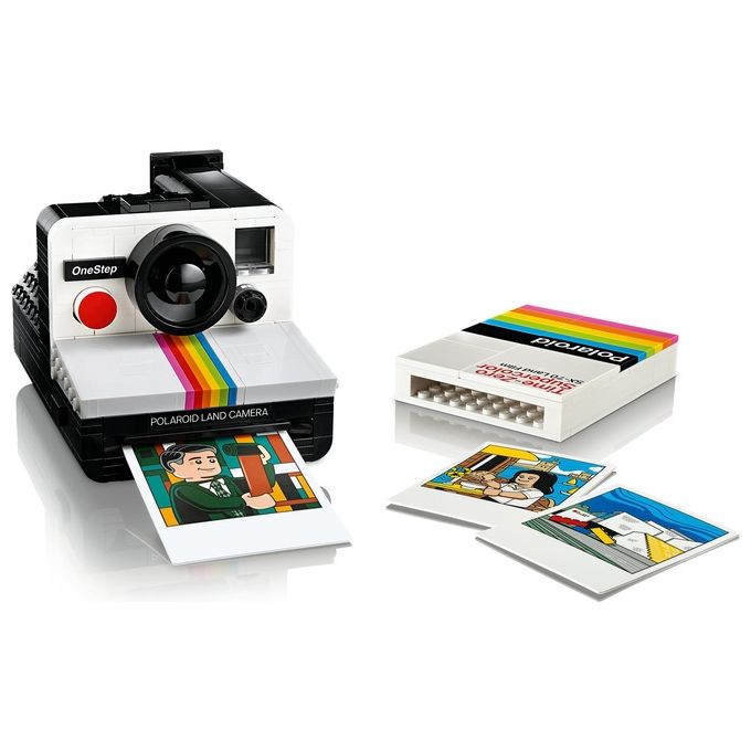 LEGO Ideas Fotocamera Polaroid OneStep SX-70 21345 Modellismo da Costruire per Adulti, Regali Creativi, Oggetti da Collezione