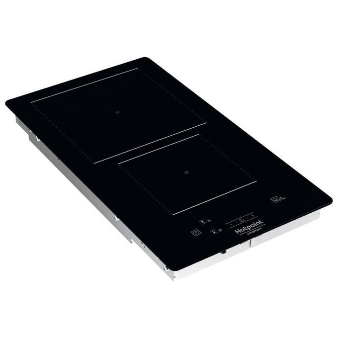Hotpoint HQ 0930S NE Piano Cottura ad Induzione 2 Zone Comandi centrali a sfioramento 9 Livelli di potenza MyMenu 29 cm Nero