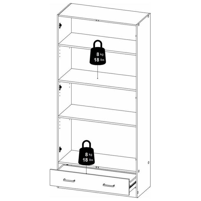 Tvilum Armadio Space Bianco