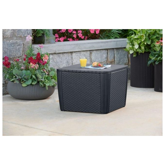 Keter Tavolo Contenitore Luzon Plus 57X57X43H Grafite