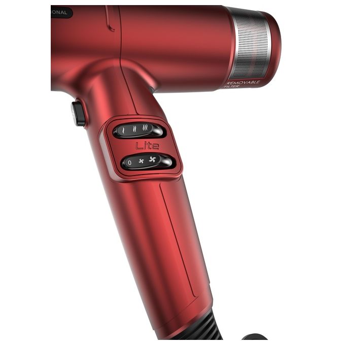 Ga.Ma PH6030 Asciugacapelli Professionale iQ Lite Perfetto 1600W Rosso