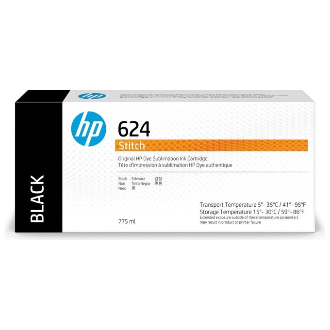 HP 624 Cartuccia Originale Nero
