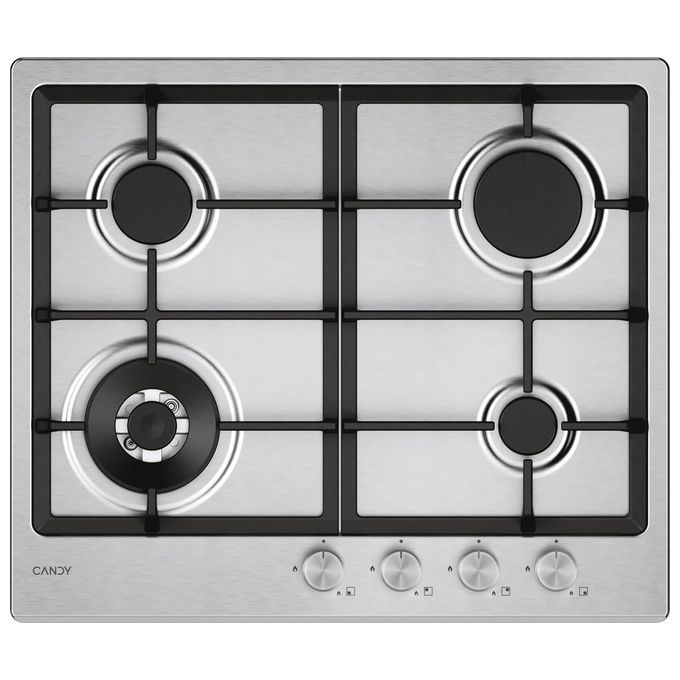 Candy CHW6BR4WTX Collezione Classic Piano cottura a gas 4 zone Inox