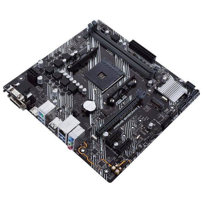 ASUS PRIME B450M-K II, Scheda madre micro ATX AMD B450 (Ryzen AM4) con supporto M.2, HDMI-DVI-D-D-Sub, SATA 6 Gbps, 1 Gb Ethernet, USB 3.2 Gen 1 Type-A, BIOS FlashBack