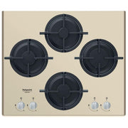 Hotpoint HAGD 61S-CH Piano Cottura a Gas 4 Zone 60cm  Champagne