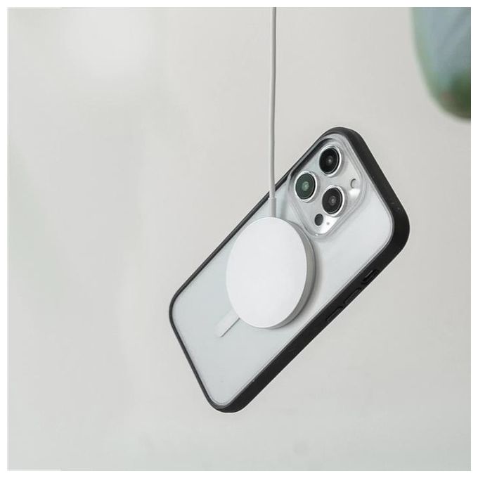 Woodcessories Clear Case MagSafe per iPhone 15 Pro Max Bianco