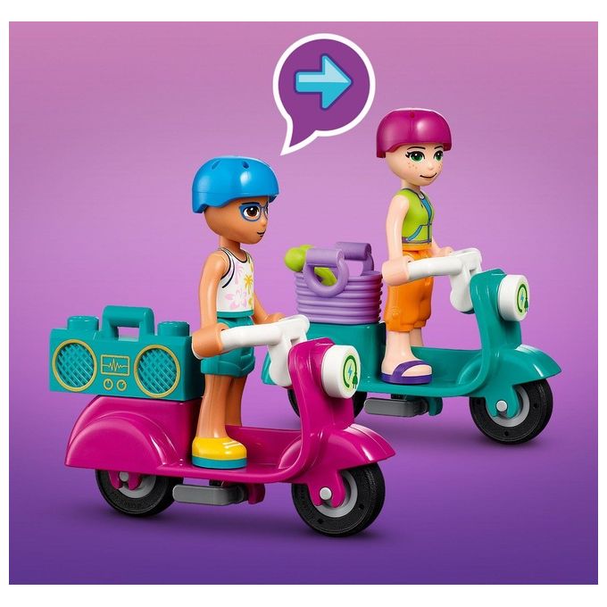 LEGO 41709 LEGO Friends Set da costruzione 686 pezzi 4 minifigure casa modulare con piscina e molo colore Multicolore