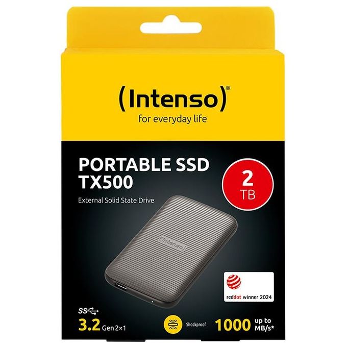Intenso Ssd Esterno TX500 Usb 3.2 2Tb Marrone