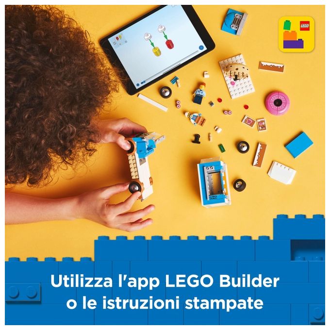 LEGO Furgone Ciambelle 60452 Gioco da Costruzione City Great Vehicles Divertimento Assembla Realistico ed Educativo per Bambini