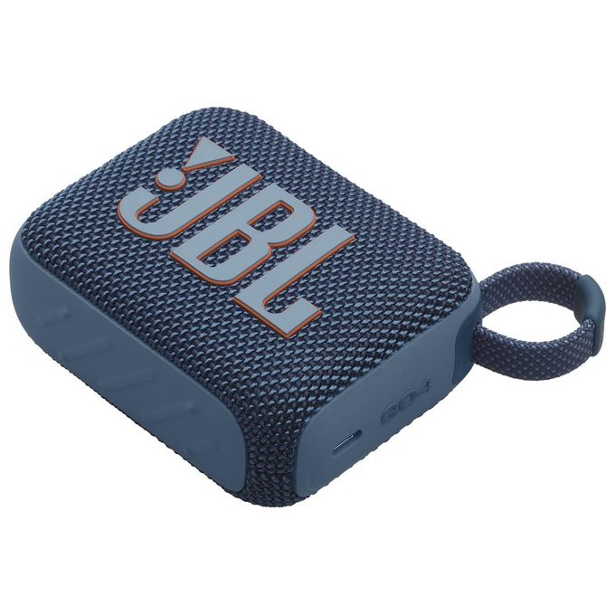 JBL GO 4 Speaker Bluetooth Portatile Altoparlante Wireless con Design Compatto Waterproof e Resistenza alla Polvere IP67 fino a 7 h di Autonomia USB Compatibile con App Portable Blu