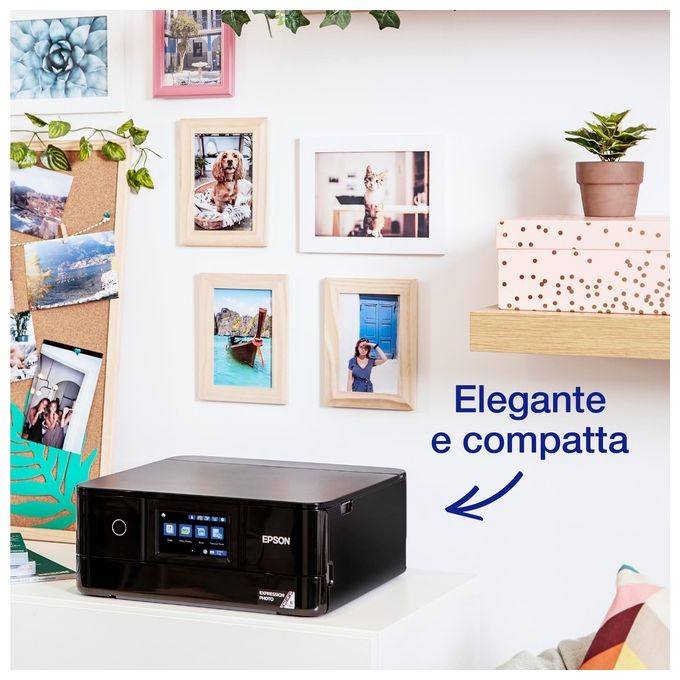 Epson Stampante Inkjet Multifunzione Expression Photo XP-8700 Risoluzione 5760 x 1440 DPI A4 Wi-Fi Usb Nera