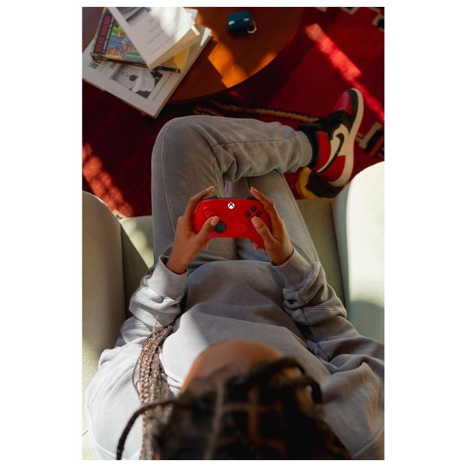 Microsoft Pulse Red Rosso Bluetooth-Usb Gamepad Analogico-Digitale per Xbox-Xbox One-Xbox Series S-Xbox Series X