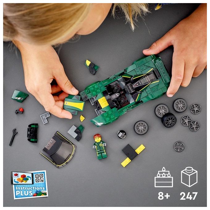 LEGO Speed Champions 76907 Lotus Evija, Macchina Giocattolo Da Corsa, Modello Replica Auto Sportiva, Set da Collezione