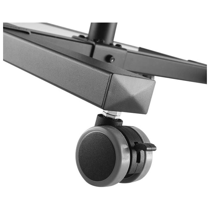 Techly 362145 Carrello per Proiettore Notebook Regolabile con Mensola Nero