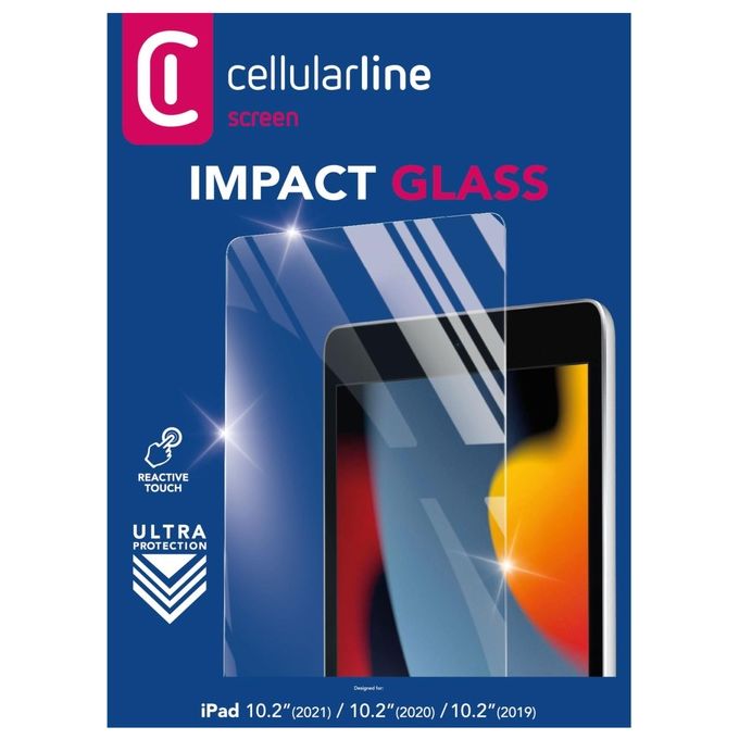 Cellular Line Vetro Temperato per iPad 10,2'' 2019