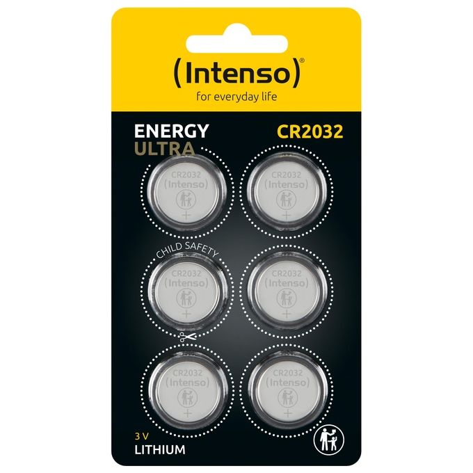 Intenso Energy Ultra Pila a Bottone al Litio CR 2032 6 Pezzi Blister