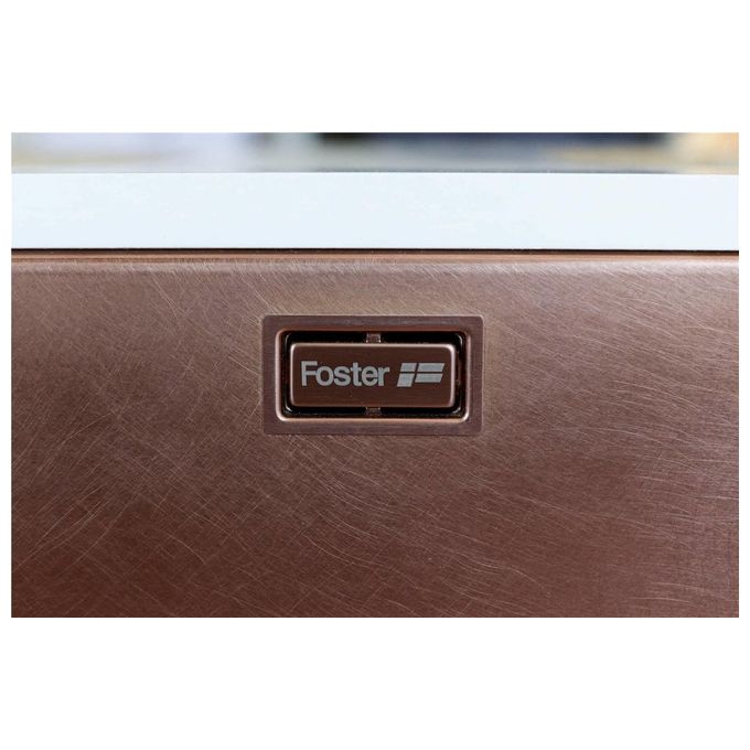 Foster 2156 888 KE Copper Lavello Acciaio inox Vintage in PVD da incasso Sottotop 1 Vasca Rame 44X44cm