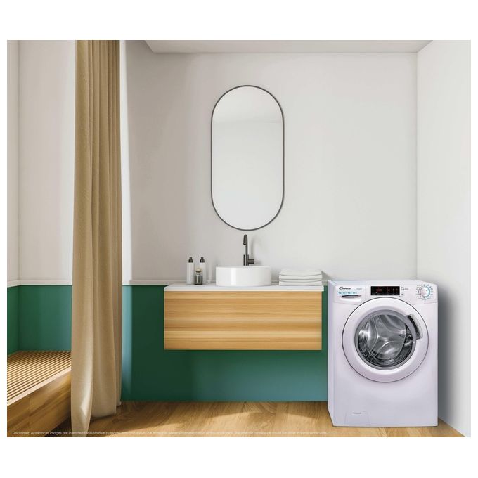 Candy Smart CSS128TW4 11 Lavatrice a carica frontale 8kg Classe B 16 programmi Bianco