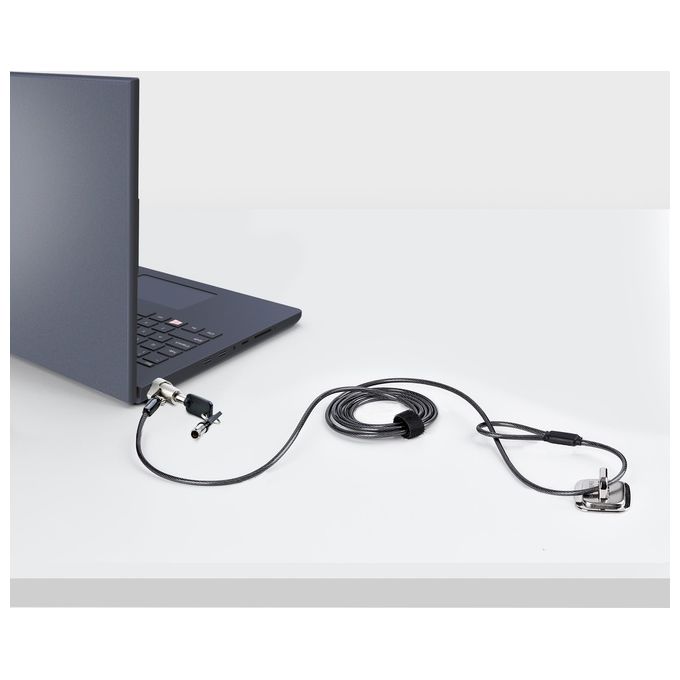 StarTech.com NBLWK-LAPTOP-LOCK Cavo di Sicurezza Nero-Argento 2mt