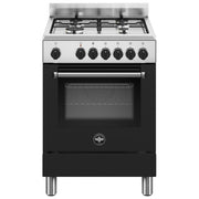 La Germania AMN664ENEV-24 Cucina con 4 Bruciatori a Gas con Forno Elettrico Inox