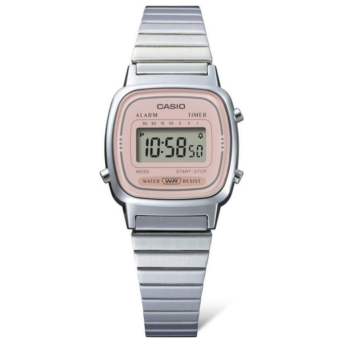 Casio Orologio da Fitness Vintage Mini Silver e Rose