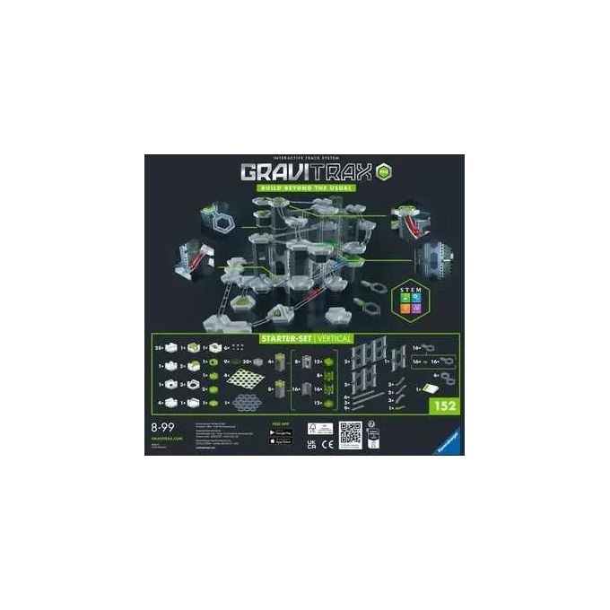 Ravensburger 22426 GraviTrax PRO Starter Set Verticale Pista Biglie Gioco di Costruzione STEM 145 pezzi 8 anni