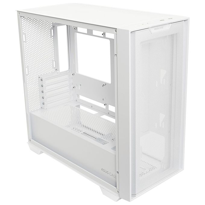 ASUS A21 Case micro-ATX, Radiatori fino a 360 mm, Schede Grafiche fino a 380 mm, Raffreddamento efficace, Cable Management, Chassis Bianco