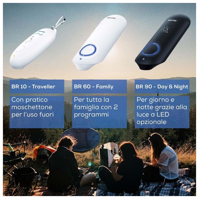 Beurer BR 10 - Dispositivo per punture d’insetto, con piastra in ceramica riscaldante, programma rapido da 3 s e alimentazione a batterie, colore bianco
