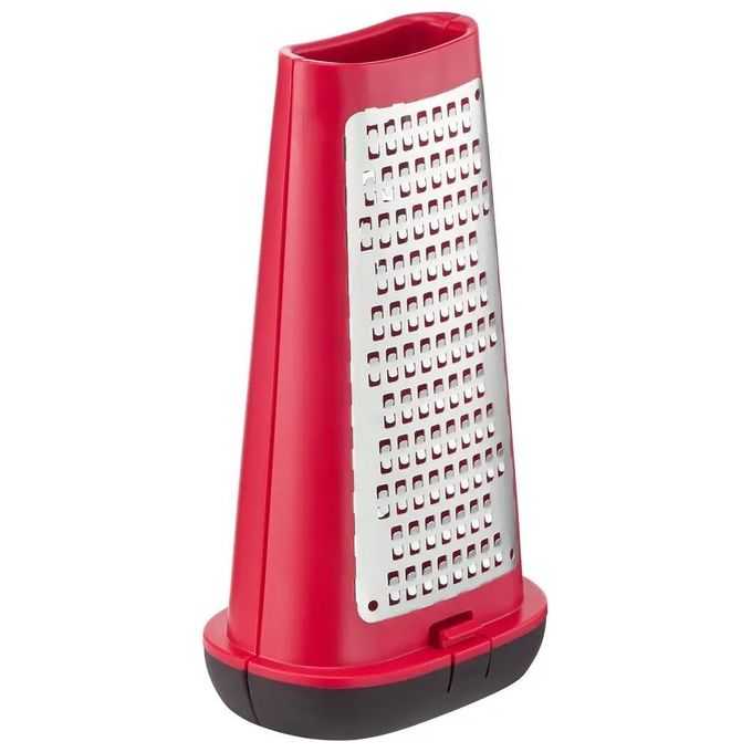 Lagostina Ingenio Smart Grattugia Box con Due Lame Plastica e Acciaio Nero e Rosso