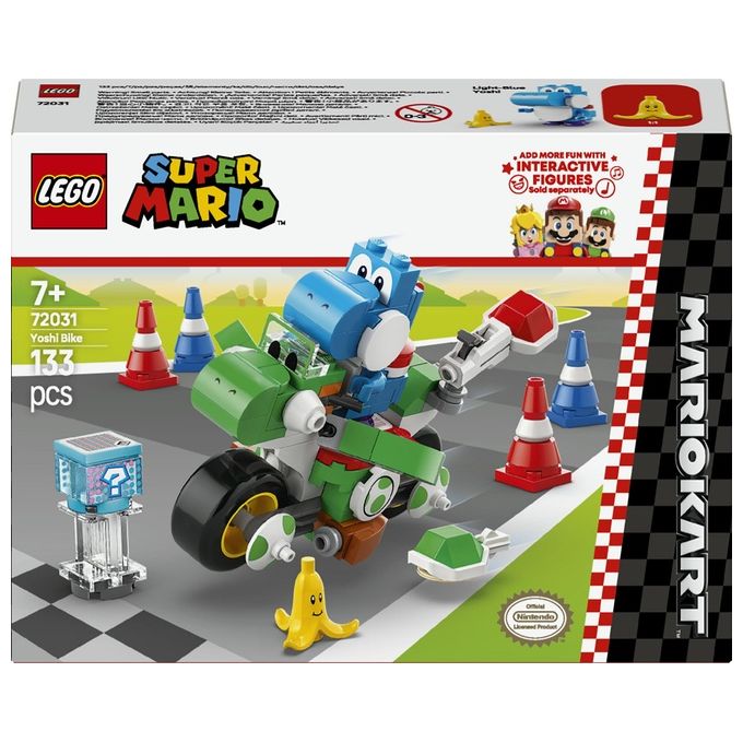 LEGO Set Moto Yoshi 72031 Mario Kart Super Mario in Edizione Esclusiva per Appassionati di Costruzioni Creative