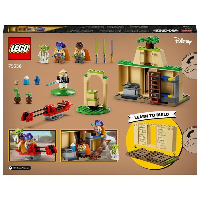 LEGO Star Wars 75358 – Tempio Jedi su Tenoo, Set da Costruzione 124 Pezzi con Maestro Yoda, Lys Solay, Kai Brightstar, Droide T-10 e Speeder Bike, Eta' 4+