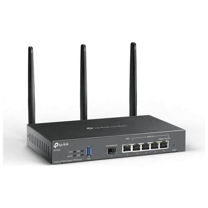 TP-Link Omada ER706W Router Wireless Gigabit Ethernet Dual-Band 2.4 GHz-5 GHz Nero