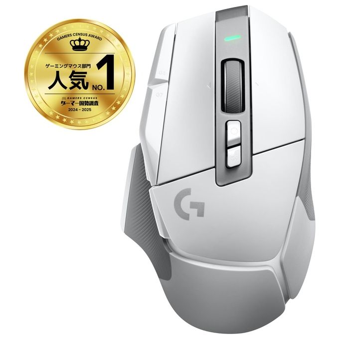 Logitech G G502 X LIGHTSPEED Mouse Gaming Wireless con Switch Ottico-Meccanici Ibridi LIGHTFORCE Bianco