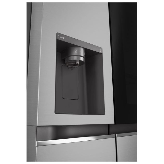 LG InstaView GSGV80PYLD.APYQEUR Frigorifero Side by Side 635 Litri Classe D No Frost Dispenser con allaccio Argento