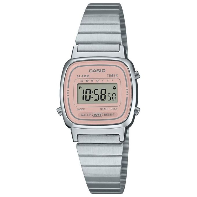 Casio Orologio da Fitness Vintage Mini Silver e Rose