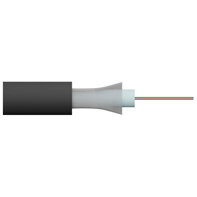 Link Cavo Fibra Ottica da Esterno Dielettrico Om3 Antiroditore 4 Fibre
