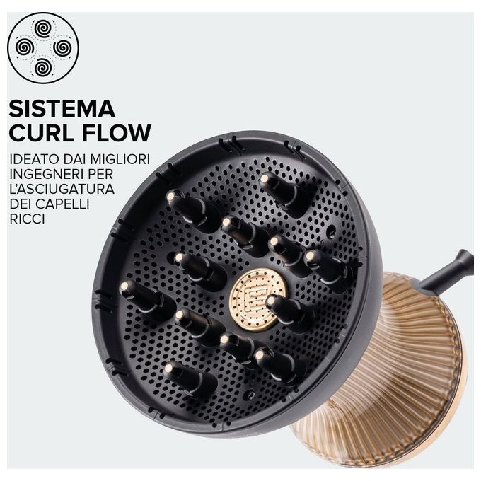 Imetec 11824 Bellissima Diffon Supreme Diffusore ad Aria Calda per Capelli Ricci