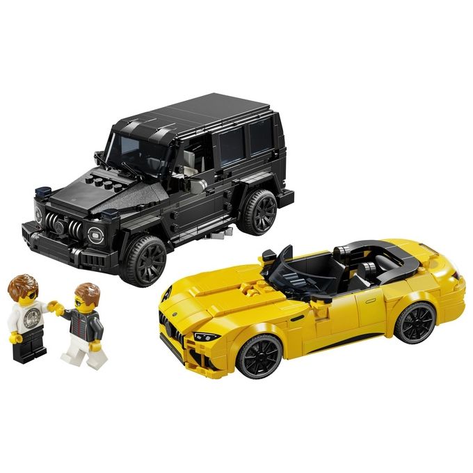 LEGO Speed Champions Mercedes-AMG G 63 e Mercedes-AMG SL 63 Macchine Giocattolo da Costruire 2 Modellini di Auto per Bambini e Bambine da 10 Anni con Minifigure di Piloti Regalo di Compleanno 76924