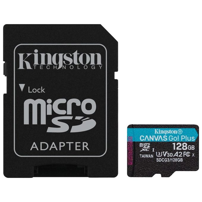 Kingston Technology Canvas Go! Plus Memoria Flash 128Gb MicroSD Classe 10 UHS-I