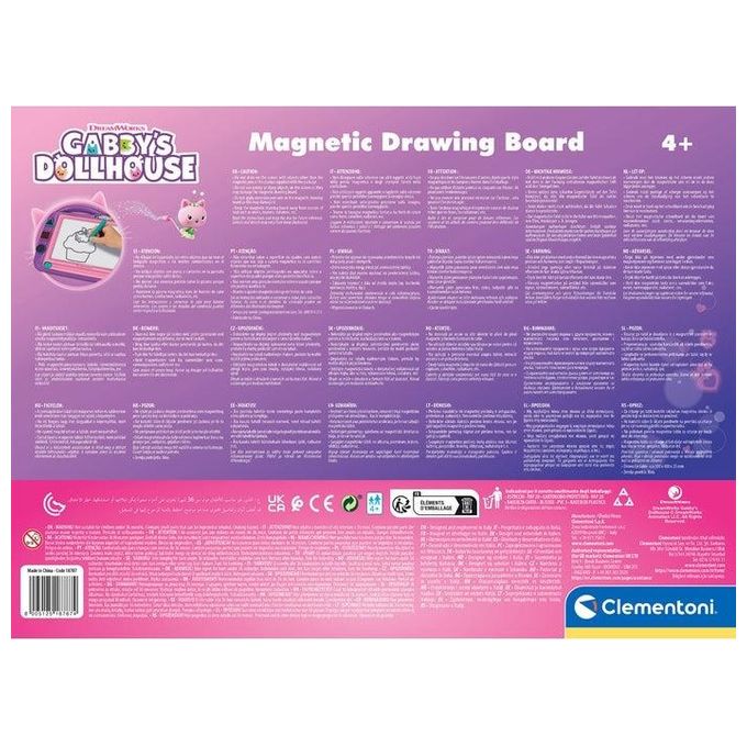 Clementoni Gabby's Dollshouse Lavagna Magnetica