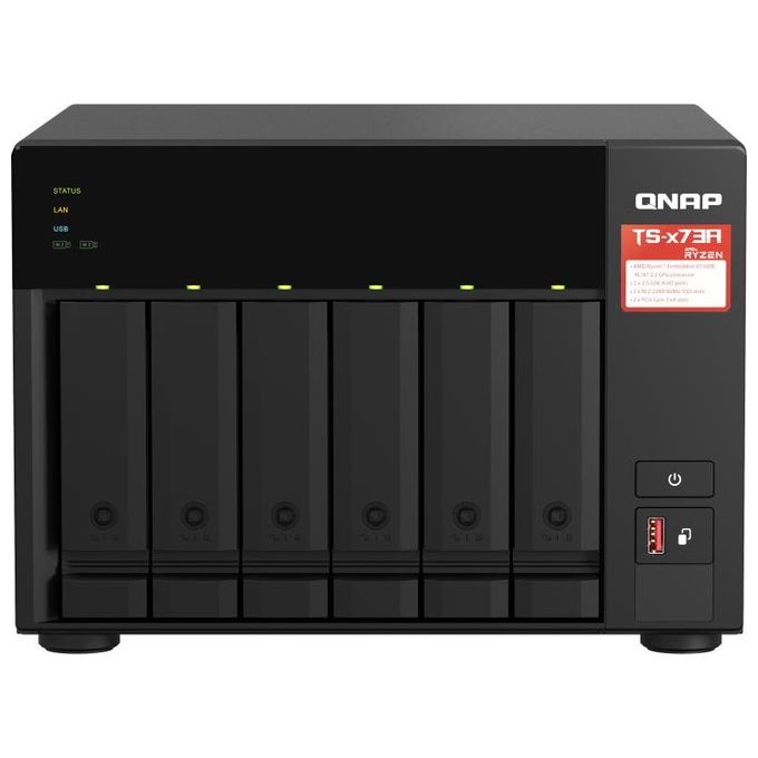 Qnap TS-673A NAS Tower Collegamento Ethernet LAN Antracite V1500B
