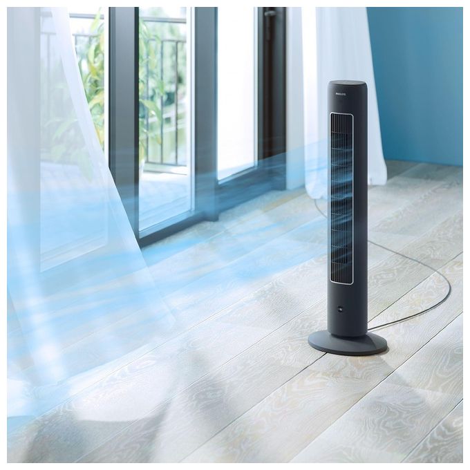 Philips Ventilatore a Torre 40W con Telecomando e Timer Modello CX5535-11 per un Rinfrescamento Efficiente e Silenzioso