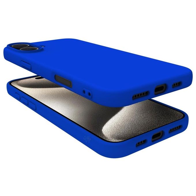 Celly Cromo Cover per iPhone 16 Plus Blu