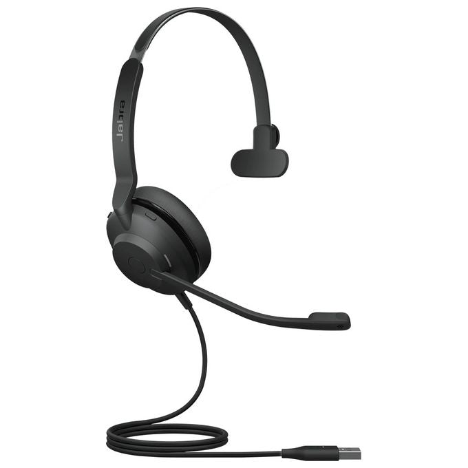 Jabra Evolve2 30 Auricolare Cablato a Padiglione Ufficio USB tipo A Nero Mono per Comunicazioni Chiare e Comfort Ottimale