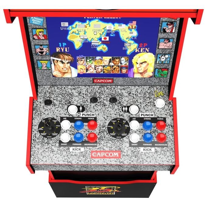 Arcade1up Console Videogioco Street Fighter Capcom Legacy Arcade Game Yoga Flame Edition