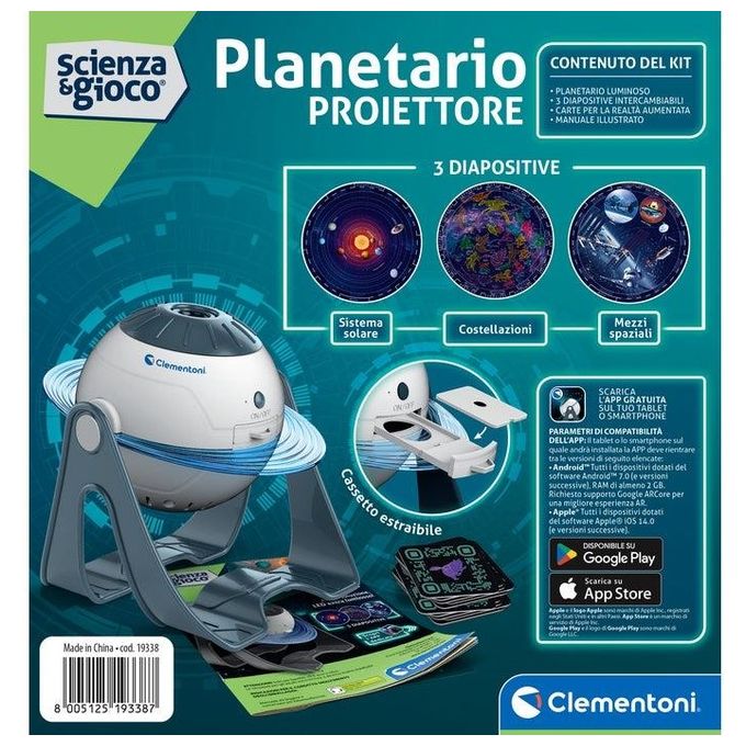 Clementoni Gioco Educativo Scienza e Gioco Il Proiettore delle Stelle