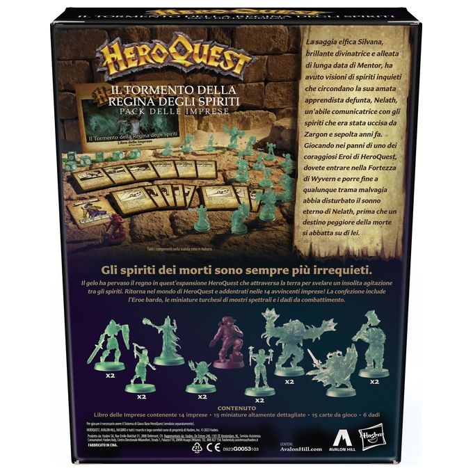 Hasbro Gioco Avalon Hill HeroQuest Il Tormento della Regina degli Spiriti